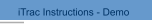 iTrac Instructions - Demo